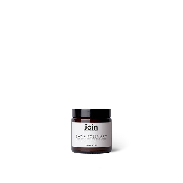Bay + Rosemary - Join Luxury Scented Soy Wax + Essential Oil Candle