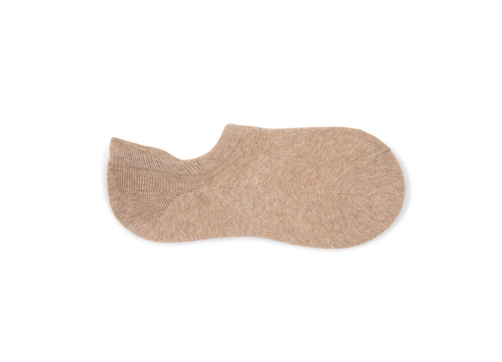 Chalk Cotton No Show Sock — Biscuit