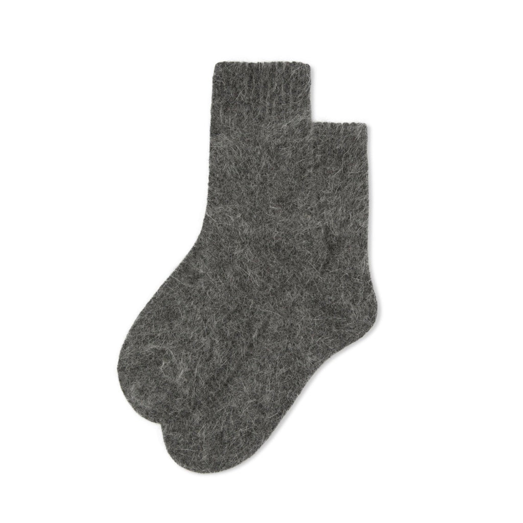 Chalk Soft Angora Sock