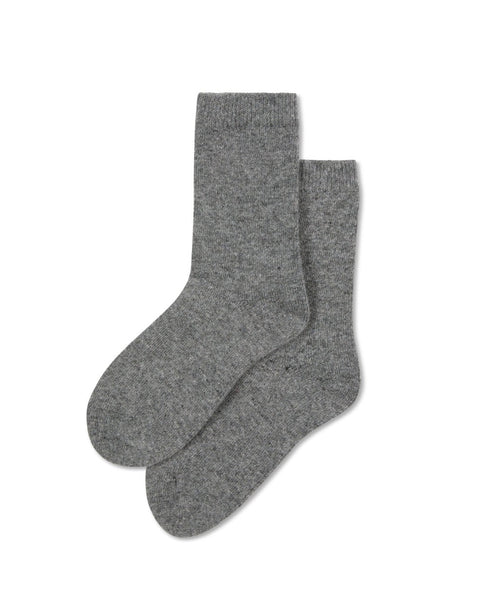 Chalk Cosy Cashmere Short Sock