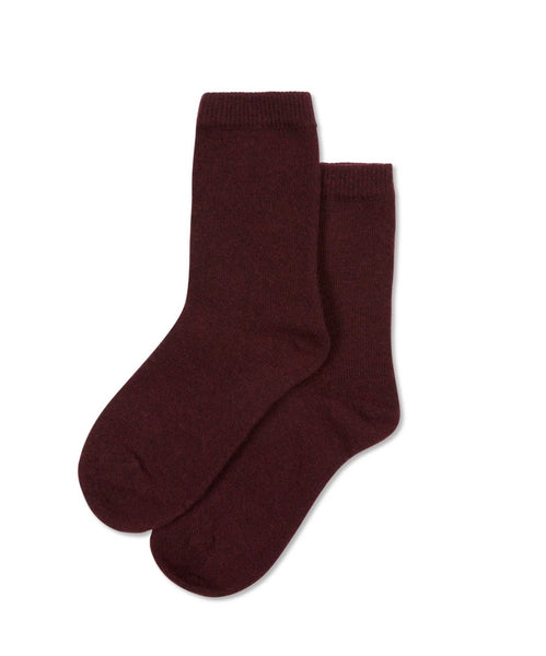 Chalk Cosy Cashmere Short Sock