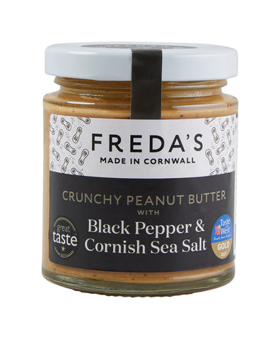 Freda’s Peanut Butter with Black Pepper & Cornish Sea Salt, 180g