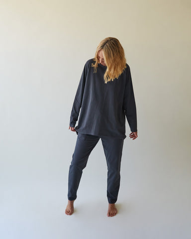 Robyn Top - smoky charcoal