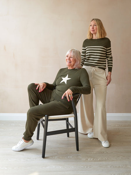 Chalk Lucy Lounge Pant - Dark Olive