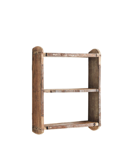 Reclaimed Wooden Brick Mould Shelf - 25x7x32cm