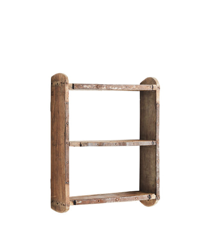 Reclaimed Wooden Brick Mould Shelf - 25x7x32cm