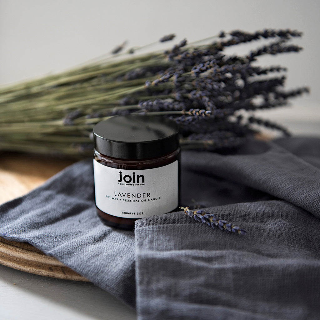 O&S Organics Luxurious Lavender Soy Candle – Organic Aromatherapy, 250g, 40+ Hour Burn, Handmade In UK