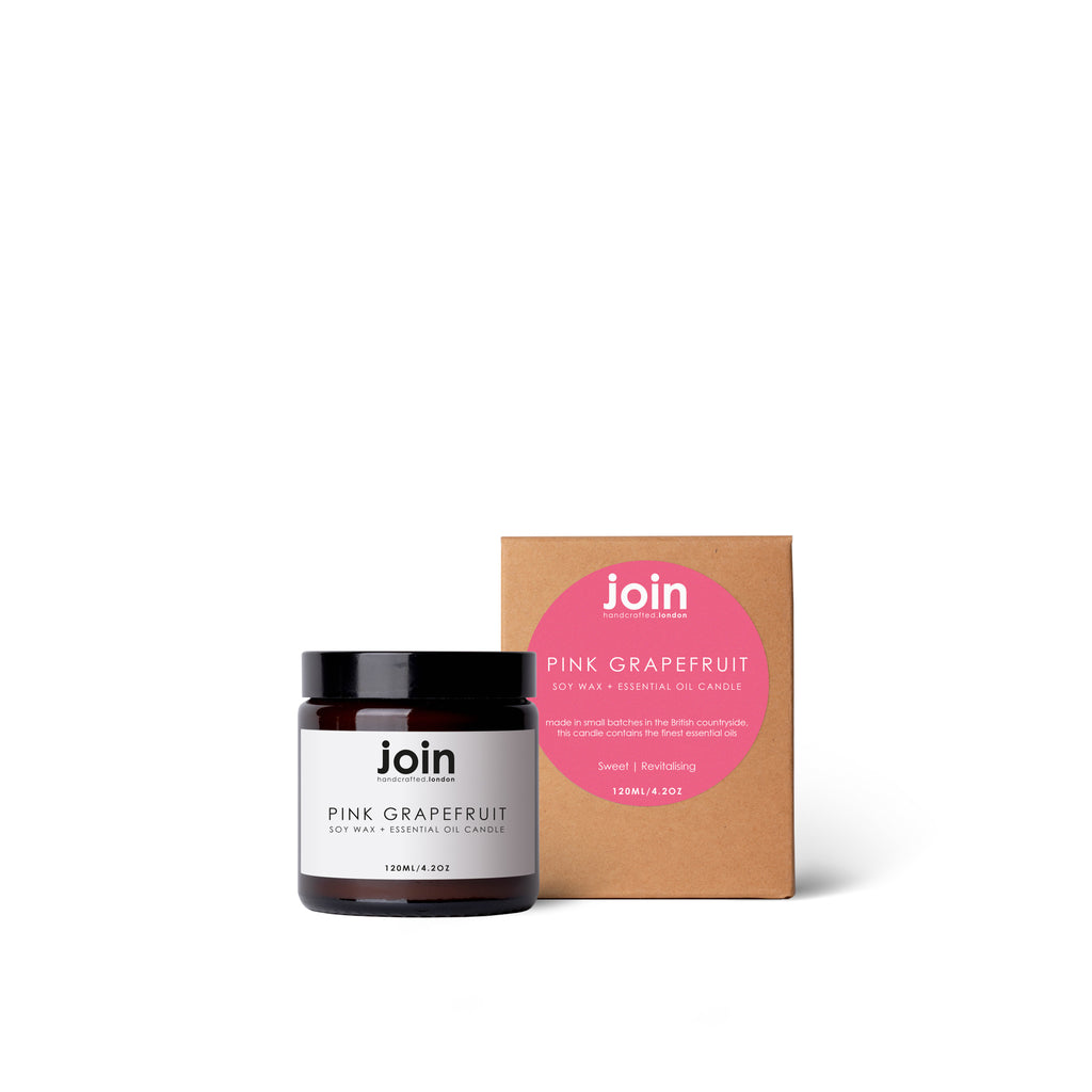 Pink Grapefruit - Join Luxury Scented Soy Wax + Essential Oil Candle