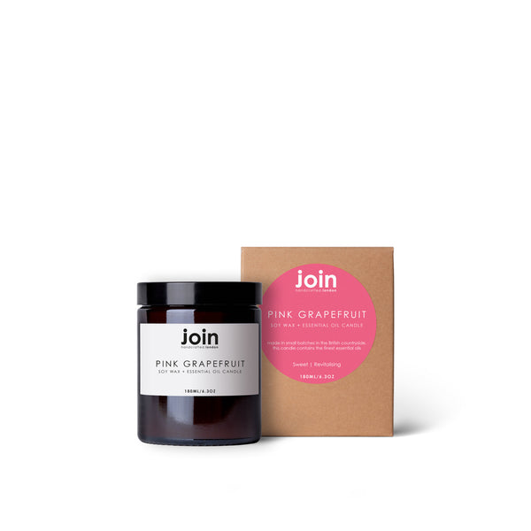 Pink Grapefruit - Join Luxury Scented Soy Wax + Essential Oil Candle